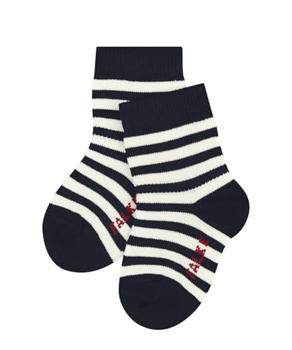FALKE Unisex Baby Socken Stripe B So Baumwolle gemustert 1 Paar, Blau Space Blue 6116, 80-92 von FALKE