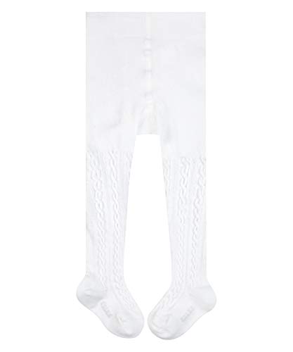 FALKE Unisex Baby Strumpfhose Cable, Baumwolle, 1 Stück, Weiß (Off-White 2040), 80-92 von FALKE