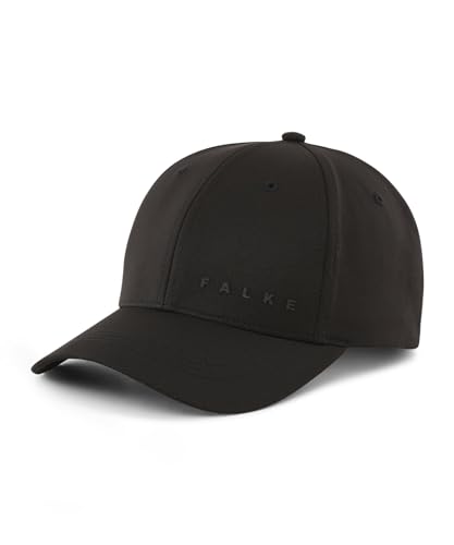 FALKE Unisex Baseballkappe Golf Cap Basic U Ca Funktionsmaterial schützt vor UV 1 Stück, Schwarz Black 3000, ONESIZE von FALKE