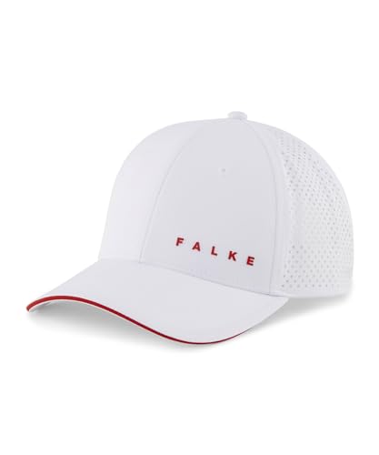 FALKE Unisex Baseballkappe Golf Cap Sport U Ca Funktionsmaterial schützt vor UV 1 Stück, Weiß White 2860, ONESIZE von FALKE