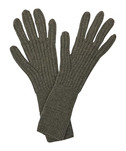 FALKE Unisex Winter-Handschuhe Basic Fancy Lambswool U Gl Wolle schnelltrocknend 1 Stück, Grün Leaf 7064, M/L von FALKE