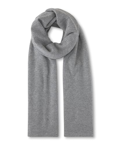 FALKE Unisex Winter-Schal Basic Fine Knit U Wr Kaschmir schnelltrocknend warm 1 Stück, Grau Light Grey Melange 3390, ONESIZE von FALKE