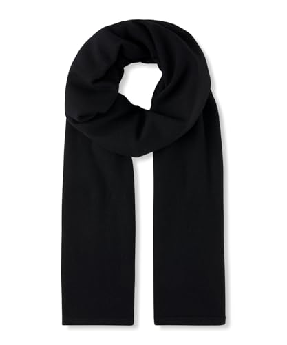 FALKE Unisex Winter-Schal Basic Fine Knit U Wr Kaschmir schnelltrocknend warm 1 Stück, Schwarz Black 3000, ONESIZE von FALKE