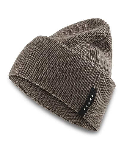 FALKE Unisex Beanie-Mütze Basic Hat Pearlstitch U BE Wolle schnelltrocknend warm 1 Stück, Braun (Walnut Melange 5970), ONESIZE von FALKE