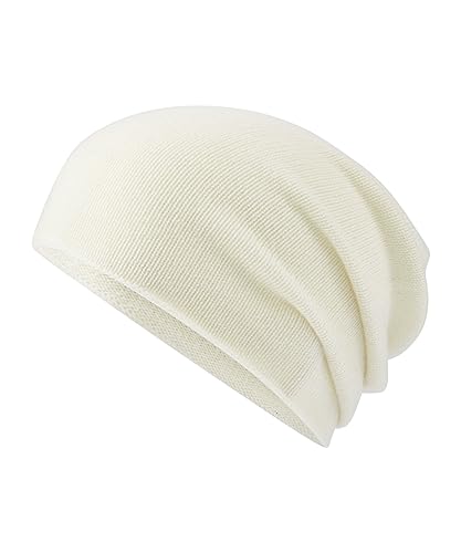 FALKE Unisex Beanie-Mütze Beanie U Be Kaschmir schnelltrocknend warm 1 Stück, Weiß Off-White 2040, ONESIZE von FALKE