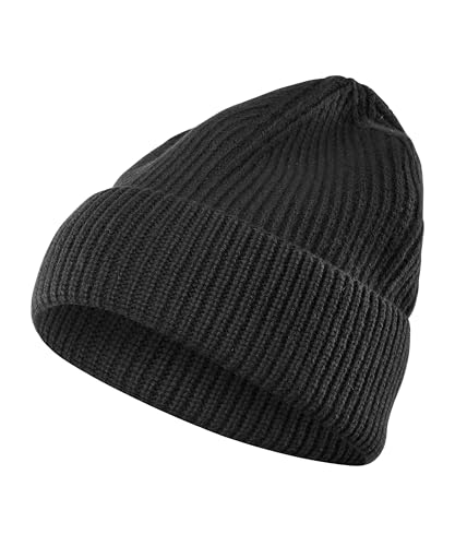 FALKE Unisex Beanie-Mütze Luxury U Be Wolle Kaschmir schnelltrocknend warm 1 Stück, Schwarz Black 3000, OneSize FALKE Unisex Beanie-Mütze Luxury U Be Wolle Kaschmir schnelltrocknend warm 1 Stück, Schwarz Black 3000, OneSize von FALKE