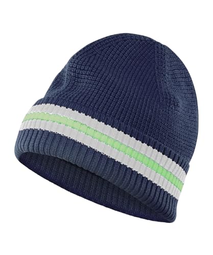 FALKE Unisex Beanie-Mütze Skiing U Be Wolle Funktionsmaterial schnelltrocknend warm 1 Stück, Blau Space Blue 6116, OneSize von FALKE