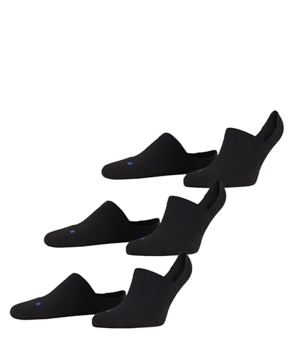 FALKE Unisex Füßlinge Cool Kick Invisible Multipack U In weich atmungsaktiv schnelltrocknend unsichtbar einfarbig 3 Paar, Schwarz Black 3000, 39-41 von FALKE