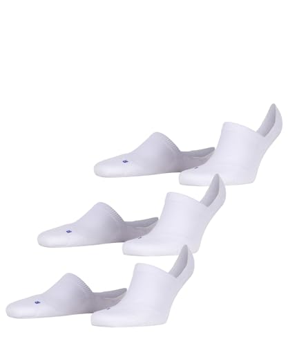 FALKE Unisex Füßlinge Cool Kick Invisible Multipack U In weich atmungsaktiv schnelltrocknend unsichtbar einfarbig 3 Paar, Weiß White 2000, 44-45 von FALKE