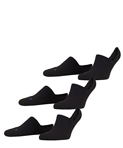 FALKE Unisex Cool Kick Invisible 3-pack U Weich Atmungsaktiv Schnelltrocknend Unsichtbar Einfarbig 3 Paar Füßlinge, Schwarz (Black 3000), 44-45 EU von FALKE