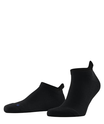 FALKE Unisex Sneakersocken Cool Kick Sneaker U Sn weich atmungsaktiv schnelltrocknend kurz einfarbig 1 Paar, Schwarz Black 3000, 39-41 von FALKE