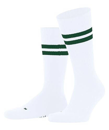 FALKE Unisex Dynamic U SO Baumwolle Gemustert 1 Paar Socken, Weiß (White-Green 2700), 44-45 von FALKE
