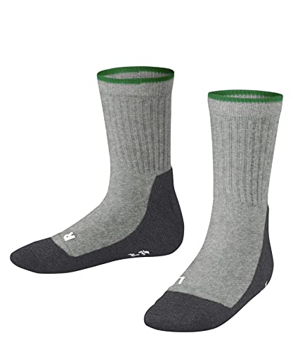 FALKE Unisex Kinder Socken Active Everyday K So Funktionsmaterial dünn atmungsaktiv einfarbig 1 Paar, Grau Light Grey 3400, 23-26 von FALKE