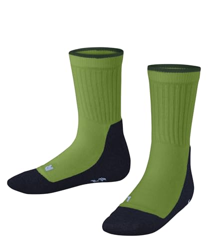 FALKE Unisex Kinder Active Everyday K So Funktionsmaterial dünn atmungsaktiv einfarbig Socken, Grün Bamboo 7654, 39-42 von FALKE