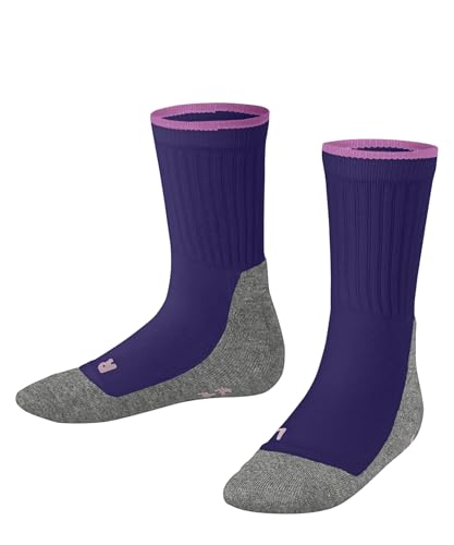 FALKE Unisex Kinder Active Everyday K So Funktionsmaterial dünn atmungsaktiv einfarbig Socken, Rosa Ultra Violet 6764, 39-42 von FALKE