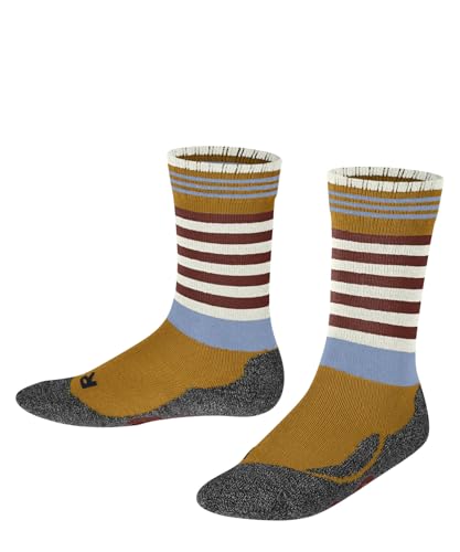 FALKE Unisex Kinder Active Frog K So Wolle Funktionsmaterial dick atmungsaktiv Gemustert Socken, Gelb Curcuma 1853, 23-26 von FALKE