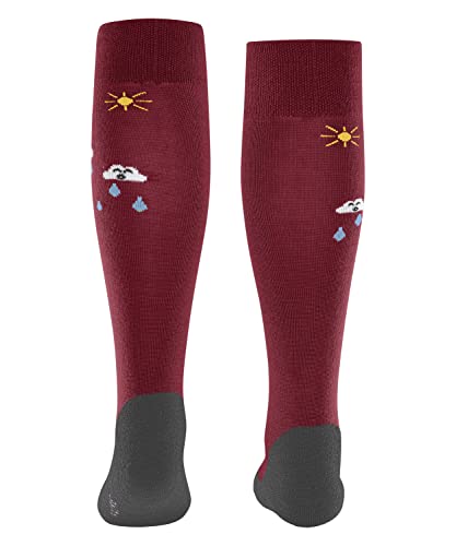 FALKE Unisex Kinder Kniestrümpfe Active Rainboot, Nachhaltiges Lyocell Wolle, 1 Paar, Rot (Ruby 8830), 35-38 von FALKE