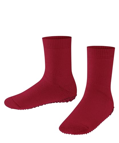FALKE Unisex Kinder Stoppersocken Catspads K Hp Baumwolle Wolle rutschhemmende Noppen 1 Paar, Rot Lipstick 8000, 35/38 EU von FALKE