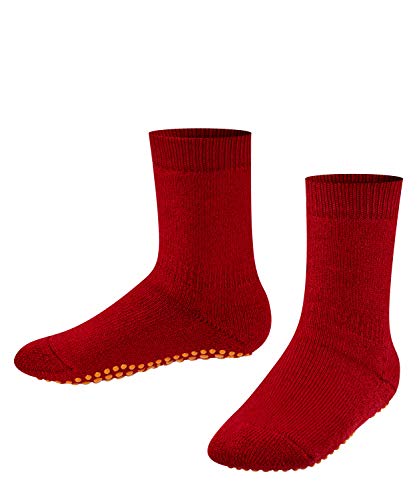 FALKE Unisex Kinder Catspads K HP Hausschuh-Socken, Blickdicht, Rot (Berry 8106), 19-22 von FALKE