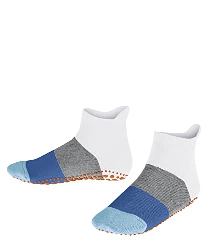 FALKE Unisex Kinder Hausschuhe Colour Block, Baumwolle, 1 Paar, Weiß (White 2000), 19-22 von FALKE