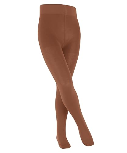 FALKE Unisex Kinder Strumpfhose Comfort Wool, Wolle, 1 Stück, Beige (Terracotta 5770), 122-128 von FALKE