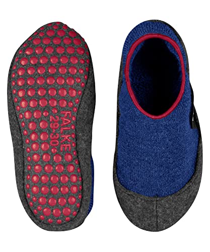 FALKE Unisex Kinder Cosy Slipper K Hp Wolle Rutschhemmende Noppen 1 Paar, Blau (Cobalt Blue 6054), 25/26 EU von FALKE