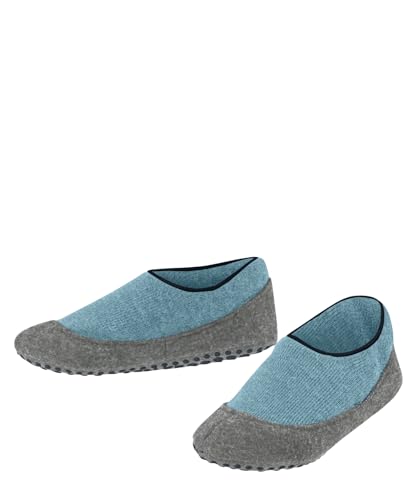 FALKE Unisex Kinder Cosy Slipper K Hp Wolle Rutschhemmende Noppen Stoppersocken, Blau Key Largo 6852, 35/36 EU von FALKE