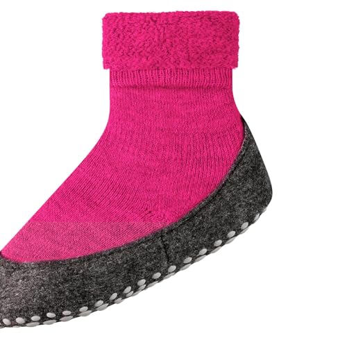 FALKE Unisex Kinder Stoppersocken Cosyshoe Minis K HP Wolle rutschhemmende Noppen 1 Paar, Rosa (Gloss 8550), 25-26 von FALKE