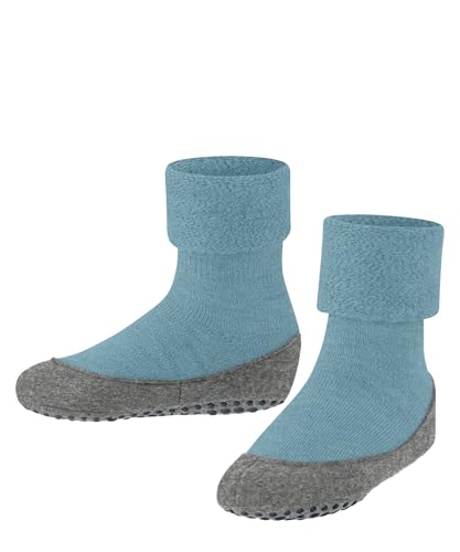 FALKE Unisex Kinder Cosyshoe K Hp Wolle Rutschhemmende Noppen Stoppersocken, Blau Key Largo 6852, 35/36 EU von FALKE