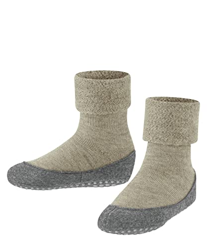 FALKE Unisex Kinder Stoppersocken Cosyshoe Minis K HP Wolle rutschhemmende Noppen 1 Paar, Beige (Sand Melange 4651), 21-22 von FALKE