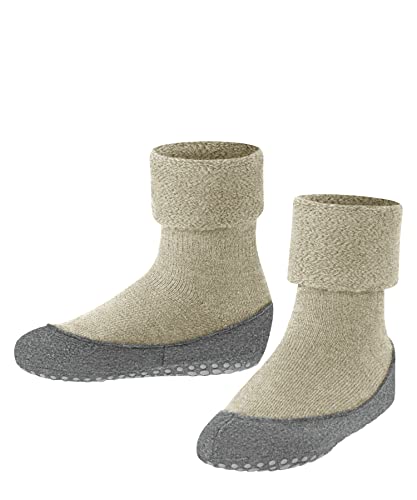 FALKE Unisex Kinder Stoppersocken Cosyshoe K HP Wolle rutschhemmende Noppen 1 Paar, Beige (Sand Melange 4651), 29-30 von FALKE