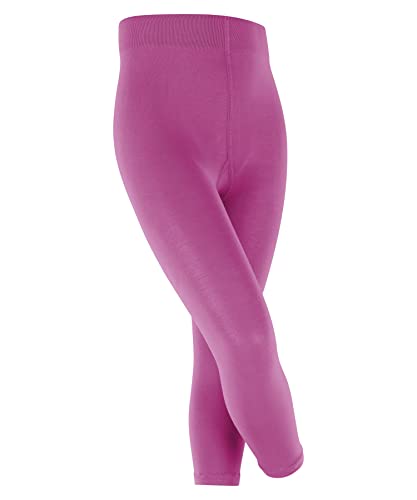 FALKE Unisex Kinder Leggings Cotton Touch K LE Blickdicht einfarbig 1 Stück, Rosa (Gloss 8550), 80-92 von FALKE