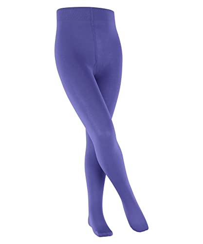 FALKE Unisex Kinder Strumpfhose Cotton Touch K TI blickdicht dick einfarbig 1 Stück, Lila (Blue Iris 8316), 80-92 von FALKE