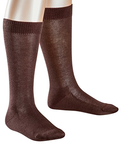 FALKE Unisex Kinder Family K Kh Kniestrümpfe, Blickdicht, Dark Brown, 31-34 von FALKE