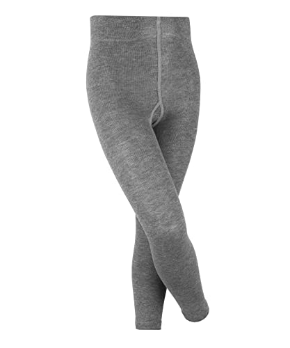 FALKE Unisex Kinder Leggings Family K LE nachhaltige biologische Baumwolle einfarbig 1 Stück, Grau (Light Grey 3400) neu - umweltfreundlich, 110-116 von FALKE