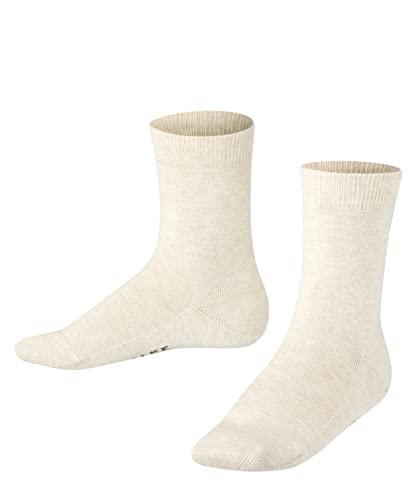 FALKE Unisex Kinder Socken Family K SO nachhaltige biologische Baumwolle einfarbig 1 Paar, Beige (Sand Melange 4650) neu - umweltfreundlich, 19-22 von FALKE
