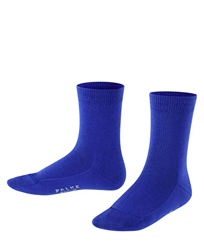 FALKE Unisex Kinder Socken Family K SO nachhaltige biologische Baumwolle einfarbig 1 Paar, Blau (Cobalt Blue 6054) neu - umweltfreundlich, 19-22 von FALKE