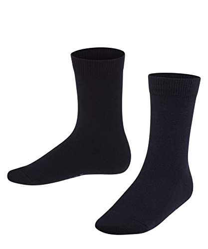 FALKE Unisex Kinder Socken Family K SO nachhaltige biologische Baumwolle einfarbig 1 Paar, Blau (Dark Marine 6170) neu - umweltfreundlich, 27-30 von FALKE