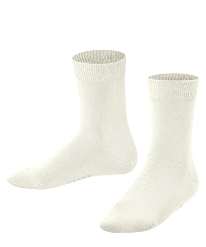 FALKE Unisex Kinder Socken Family K SO nachhaltige biologische Baumwolle einfarbig 1 Paar, Weiß (Off-White 2040) neu - umweltfreundlich, 31-34 von FALKE