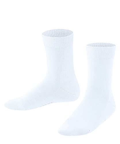 FALKE Unisex Kinder Socken Family K SO nachhaltige biologische Baumwolle einfarbig 1 Paar, Weiß (White 2000) neu - umweltfreundlich, 23-26 von FALKE