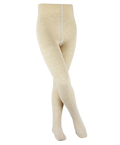 FALKE Unisex Kinder Strumpfhose Family K TI nachhaltige biologische Baumwolle dick einfarbig 1 Stück, Beige (Sand Melange 4650) neu - umweltfreundlich, 110-116 von FALKE