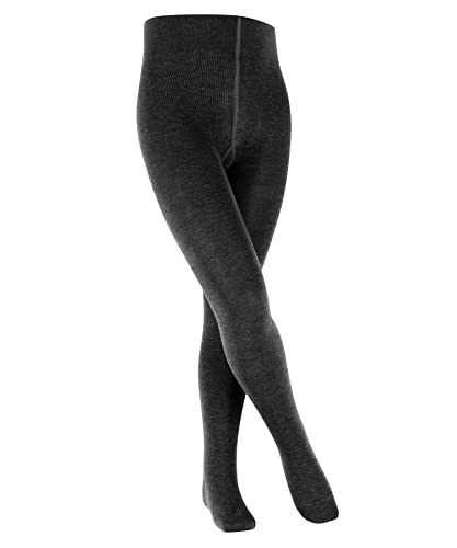 FALKE Unisex Kinder Strumpfhose Family K TI nachhaltige biologische Baumwolle dick einfarbig 1 Stück, Grau (Anthracite Melange 3080) neu - umweltfreundlich, 152-164 von FALKE