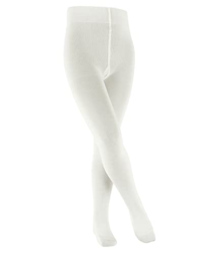 FALKE Unisex Kinder Strumpfhose Family K TI nachhaltige biologische Baumwolle dick einfarbig 1 Stück, Weiß (Off-White 2040) neu - umweltfreundlich, 110-116 von FALKE