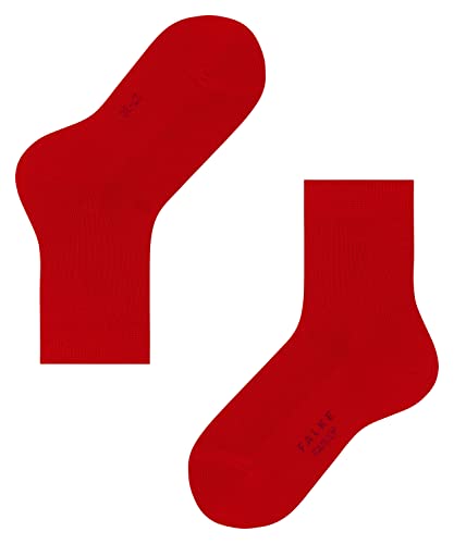 FALKE Unisex Kinder Socken Family K SO nachhaltige biologische Baumwolle einfarbig 1 Paar, Rot (Fire 8150) neu - umweltfreundlich, 23-26 von FALKE