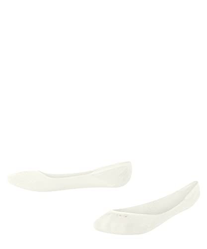 FALKE Unisex Kinder Füßlinge Ballerina K IN Baumwolle unsichtbar einfarbig 1 Paar, Weiß (Off-White 2040), 31-34 von FALKE