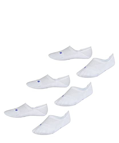 FALKE Unisex Kinder Füßlinge Cool Kick Invisible 3-Pack K IN Weich atmungsaktiv schnelltrocknend unsichtbar einfarbig 3 Paar, Weiß (White 2000), 31-34 von FALKE