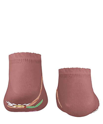 FALKE Unisex Kinder Sneakersocken Funny Worm K SN Baumwolle kurz gemustert 1 Paar, Rot (Coralle 8808), 31-34 von FALKE