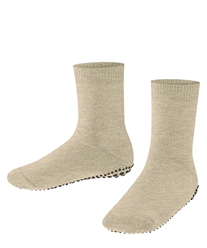 FALKE Unisex Kinder Stoppersocken Catspads K Hp Baumwolle Wolle rutschhemmende Noppen 1 Paar, Beige Sand Melange 4650, 23/26 EU von FALKE
