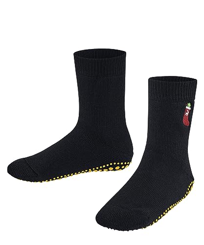 FALKE Unisex Kinder Hausschuh-Socken Catspads K HP Baumwolle Wolle rutschhemmende Noppen 1 Paar, Blau (Dark Marine 6170), 23/26 EU von FALKE