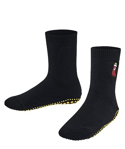 FALKE Unisex Kinder Hausschuh-Socken Catspads K HP Baumwolle Wolle rutschhemmende Noppen 1 Paar, Blau (Dark Marine 6170), 27-30 von FALKE